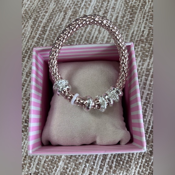 House of Harlow Pink Rose Gold and Silver Bracelet - Picture 1 of 2